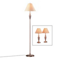 Contemporary Copper Lamp Trio Set